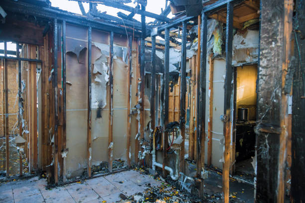 Professional Fire Damage Assessment technician working in Dollar Bay, MI